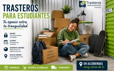 Trasteros para estudiantes en Madrid: la solución para cambios de piso, Erasmus y vuelta a clase